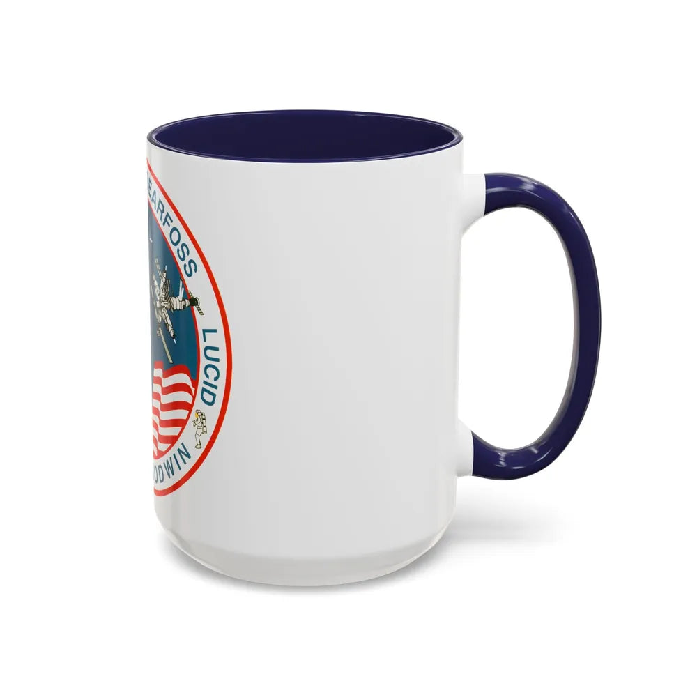 STS 76 (NASA) Accent Coffee Mug-Go Mug Yourself