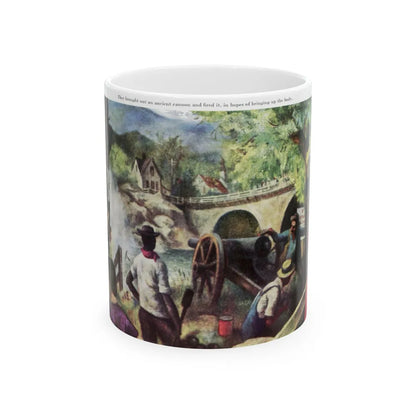 Fugitive From Terror (3), Saturday Evening Post, April 9, 1949 - White Coffee Mug-11oz-Go Mug Yourself