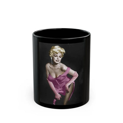 Barbara Nichols #25 (Vintage Female Icon) Black Coffee Mug-11oz-Go Mug Yourself