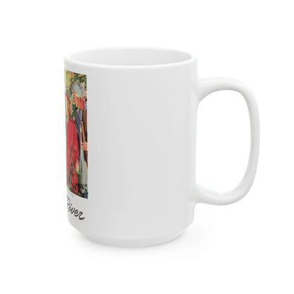 Broken River, Liberty, September 18, 1943 - White Coffee Mug-Go Mug Yourself