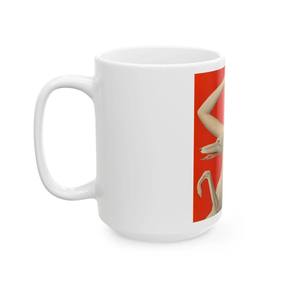 Elegant Woman and Afghan - White Coffee Mug-Go Mug Yourself