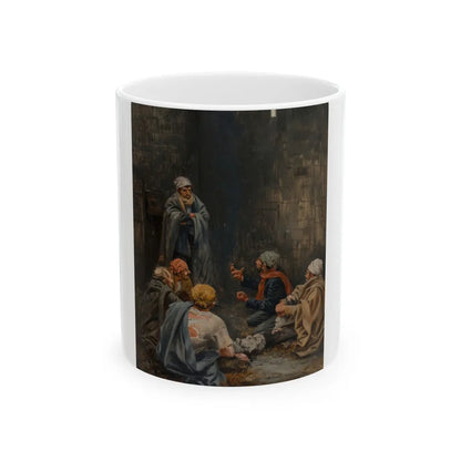 Fresh Draft of Prisoners, Saturday Evening Post interior illustration, 1931 - White Coffee Mug-11oz-Go Mug Yourself