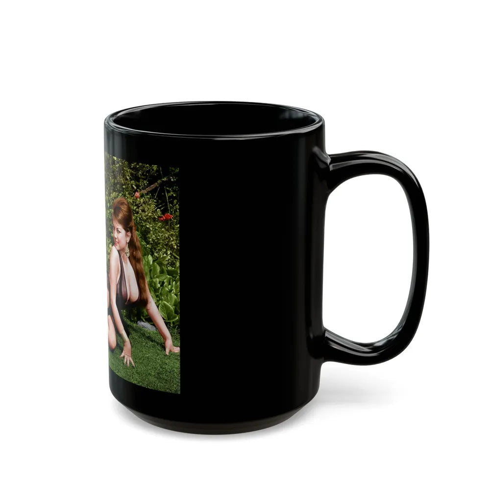 June Palmer #103 -See through black gown (Vintage Female Icon) Black Coffee Mug-Go Mug Yourself