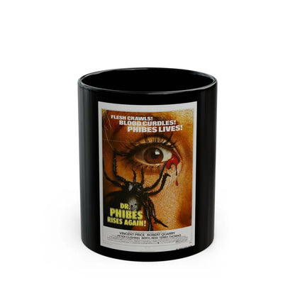 DR. PHIBES RISES AGAIN! 1972 Movie Poster - Black Coffee Mug-11oz-Go Mug Yourself