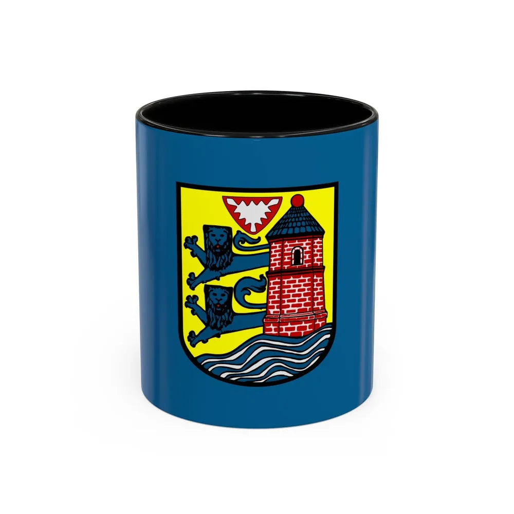 Flag of Flensburg Germany - Accent Coffee Mug-11oz-Black-Go Mug Yourself