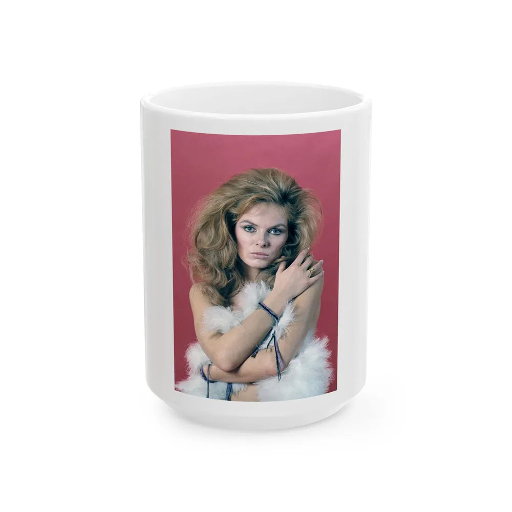 Julie Ege #130 (Vintage Female Icon) White Coffee Mug-15oz-Go Mug Yourself