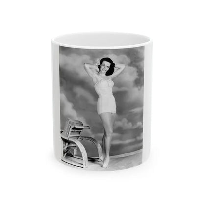 Jane Russell #185 (Vintage Female Icon) White Coffee Mug-11oz-Go Mug Yourself