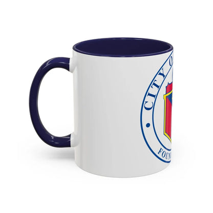 Seal of Austin TX - Accent Coffee Mug-Go Mug Yourself