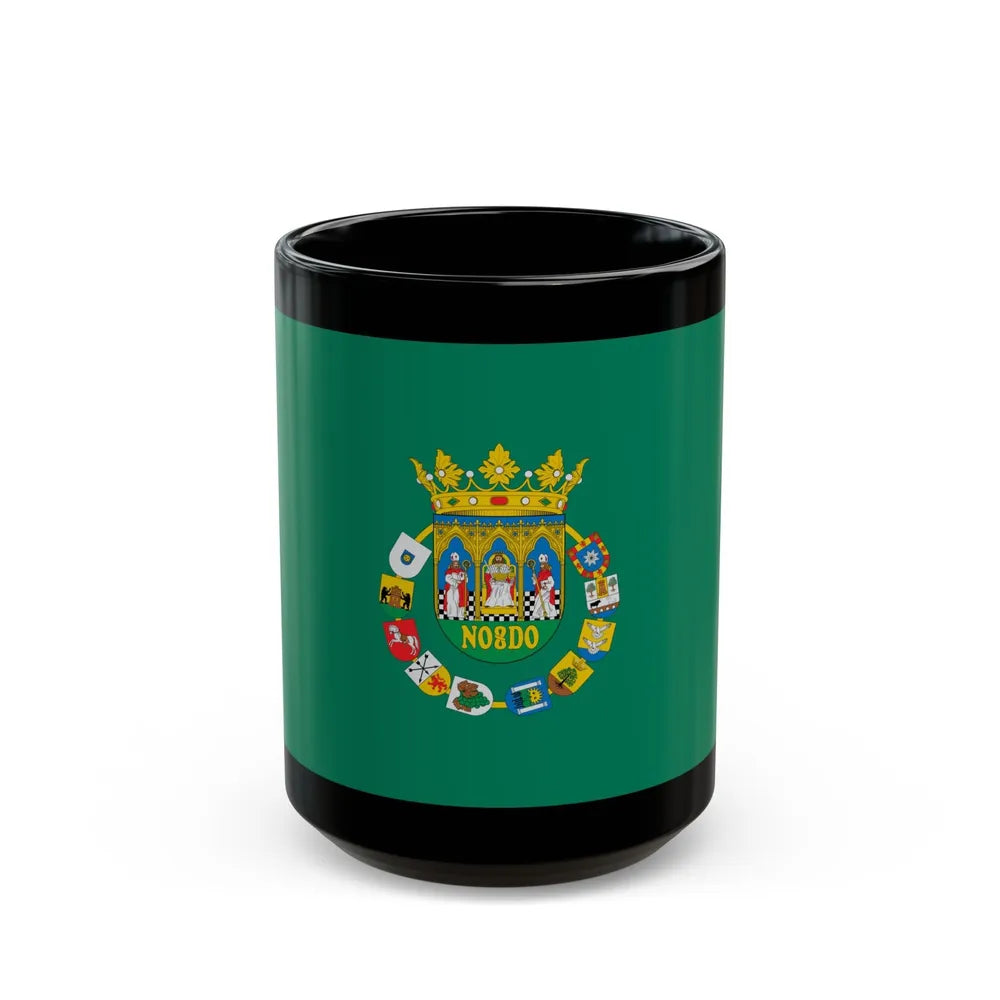 Flag of Sevilla Spain - Black Coffee Mug-15oz-Go Mug Yourself