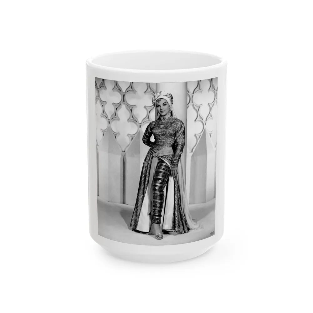 Debra Paget #537 (Vintage Female Icon) White Coffee Mug-15oz-Go Mug Yourself