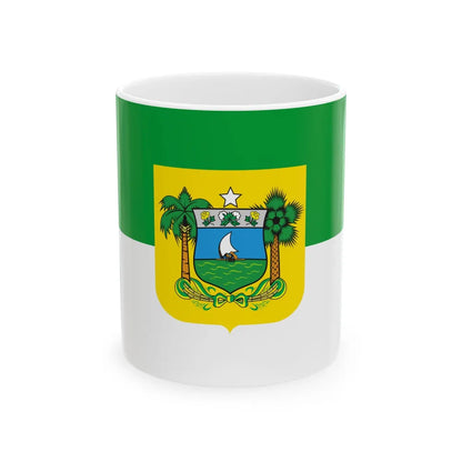 Flag of Rio Grande do Norte Brazil - White Coffee Mug-11oz-Go Mug Yourself