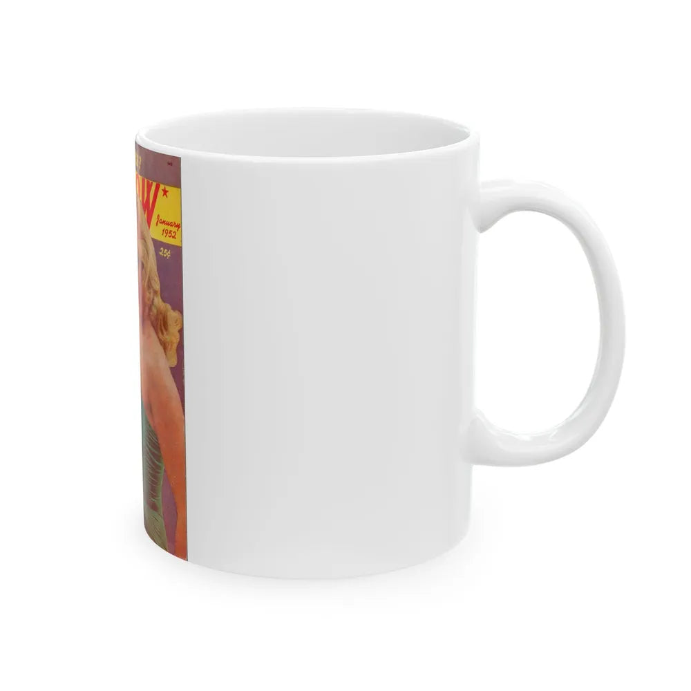 Barbara Nichols #330 - Mag. Cover (Vintage Female Icon) White Coffee Mug-Go Mug Yourself