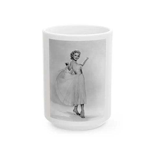 Barbara Lang #22 (Vintage Female Icon) White Coffee Mug-15oz-Go Mug Yourself