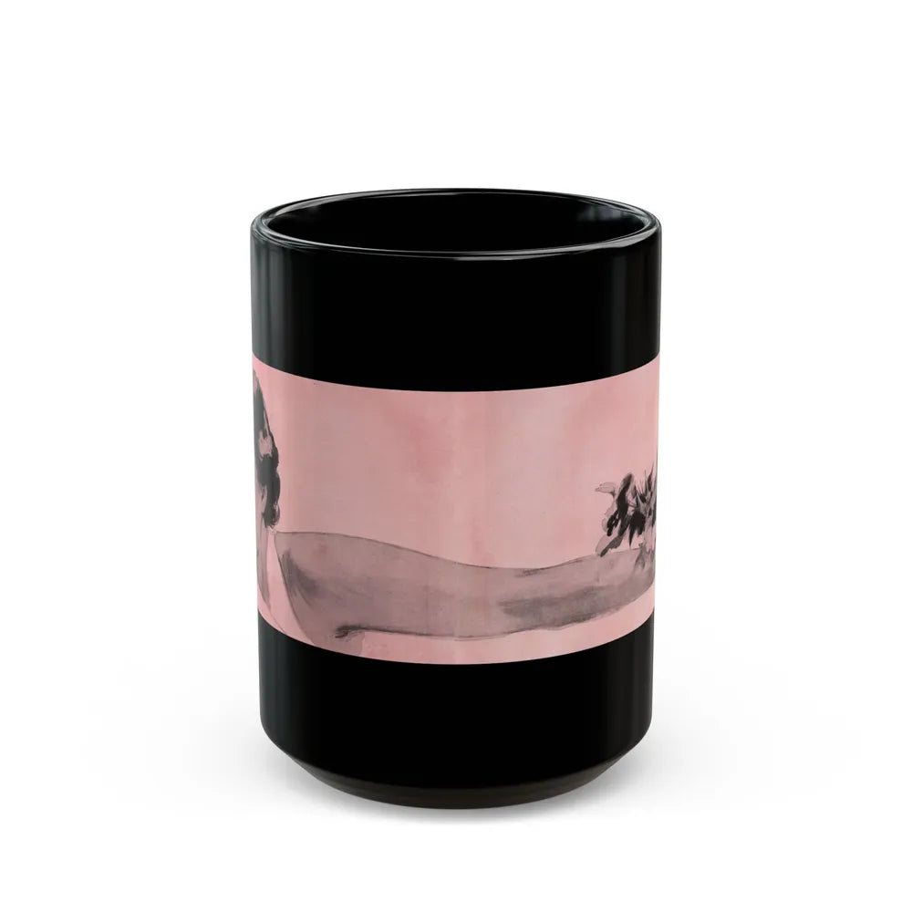 Fun in the Sun (3), Cosmopolitan, November 1953 - Black Coffee Mug-15oz-Go Mug Yourself