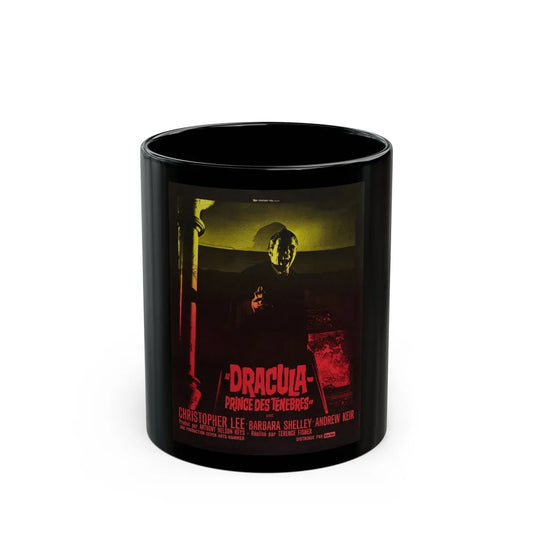 DRACULA PRINCE OF DARKNESS (FRENCH) 1966 Movie Poster - Black Coffee Mug-11oz-Go Mug Yourself