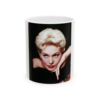 Kim Novak #372 (Vintage Female Icon) White Coffee Mug-11oz-Go Mug Yourself