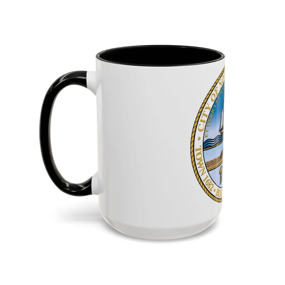 Seal of Norfolk Virginia - Accent Coffee Mug-Go Mug Yourself