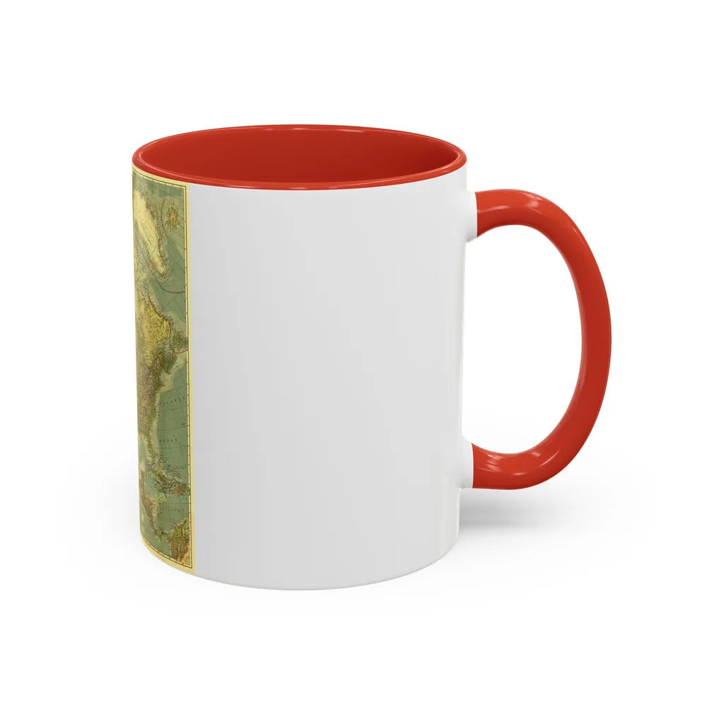 North America (1924) (Map) Accent Coffee Mug-Go Mug Yourself