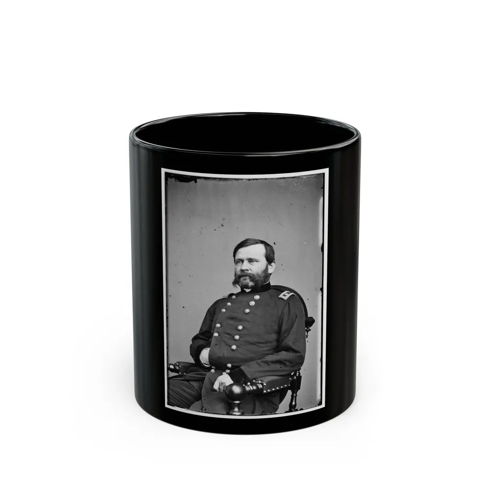 Portrait Of Maj. Gen. William B. Franklin, Officer Of The Federal Army (U.S. Civil War) Black Coffee Mug-11oz-Go Mug Yourself