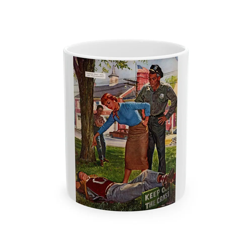 Fiction Illustration in Saturday Evening Post (1) - White Coffee Mug-11oz-Go Mug Yourself