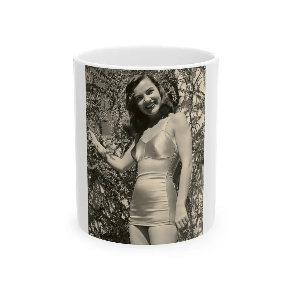 Ella Raines #229 (Vintage Female Icon) White Coffee Mug-11oz-Go Mug Yourself