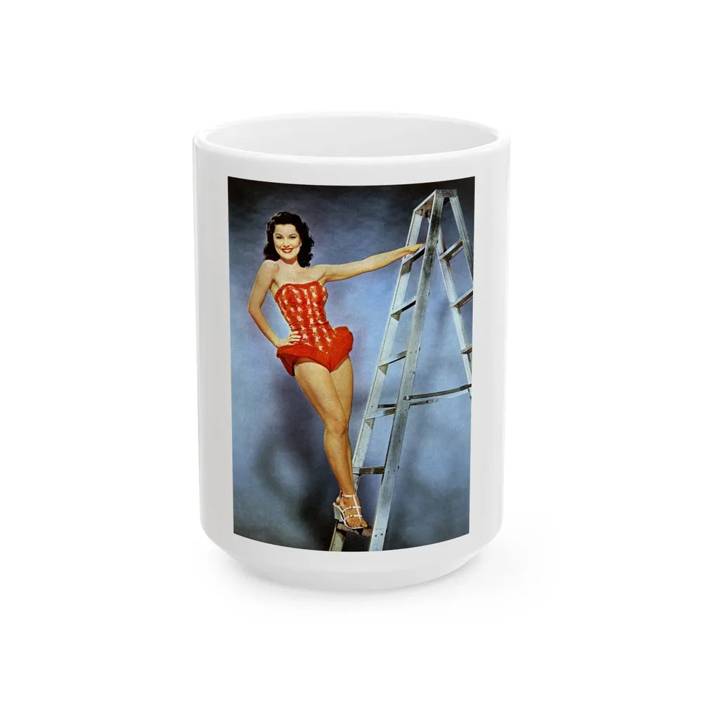 Debra Paget #259 2 (Vintage Female Icon) White Coffee Mug-15oz-Go Mug Yourself