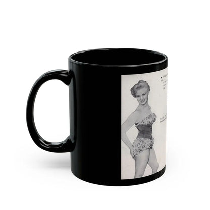 Norma Sykes #144 - 66 PHOTOGRAPHS OF Sabrina U.K. Pocket Mag. Pages 18 & 19 (Vintage Female Icon) Black Coffee Mug-Go Mug Yourself