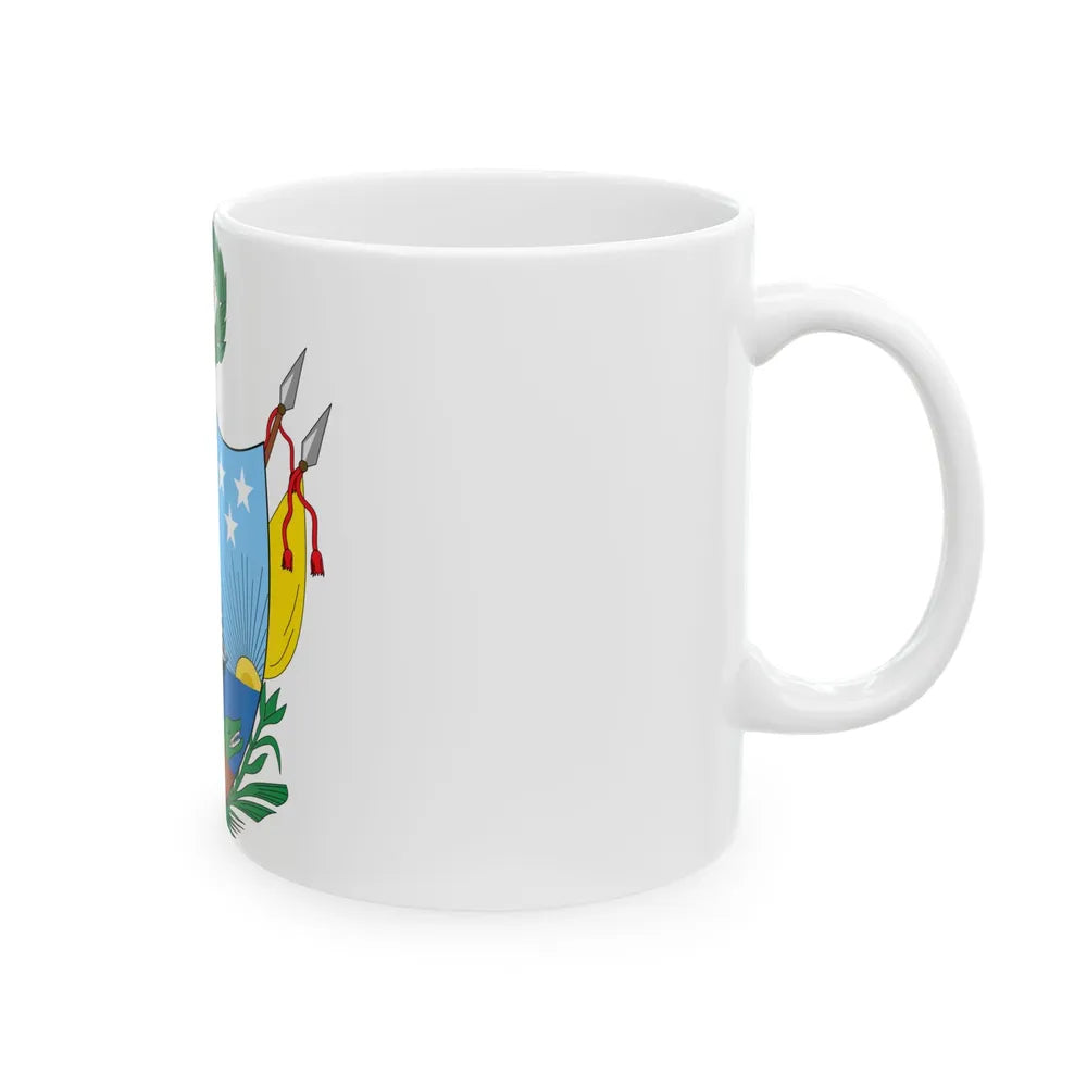 Coat of arms of Gran Colombia (1819) - White Coffee Mug-Go Mug Yourself