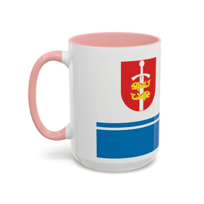 Flag of Gdynia Poland - Accent Coffee Mug-Go Mug Yourself