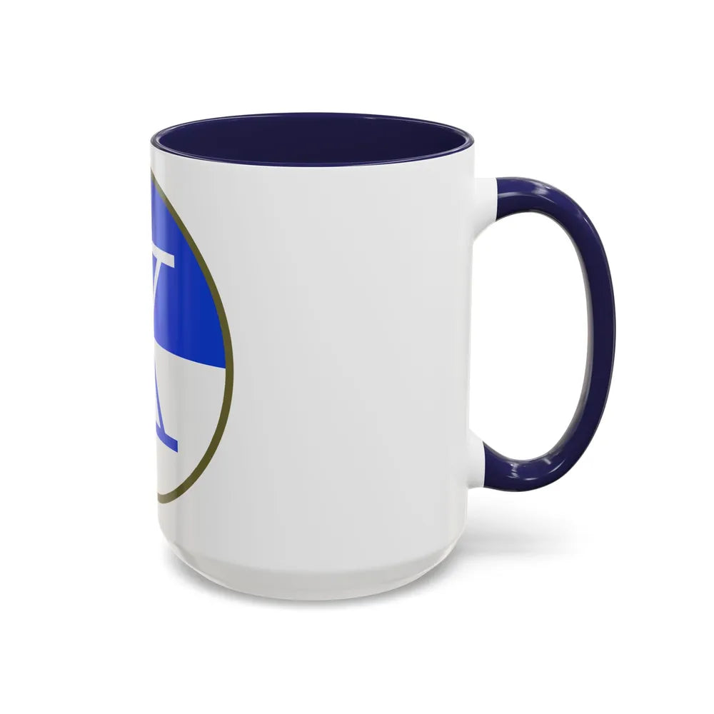 X Corps (U.S. Army) Accent Coffee Mug-Go Mug Yourself