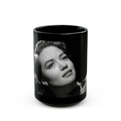 Dorothy Malone #226 (Vintage Female Icon) Black Coffee Mug-15oz-Go Mug Yourself