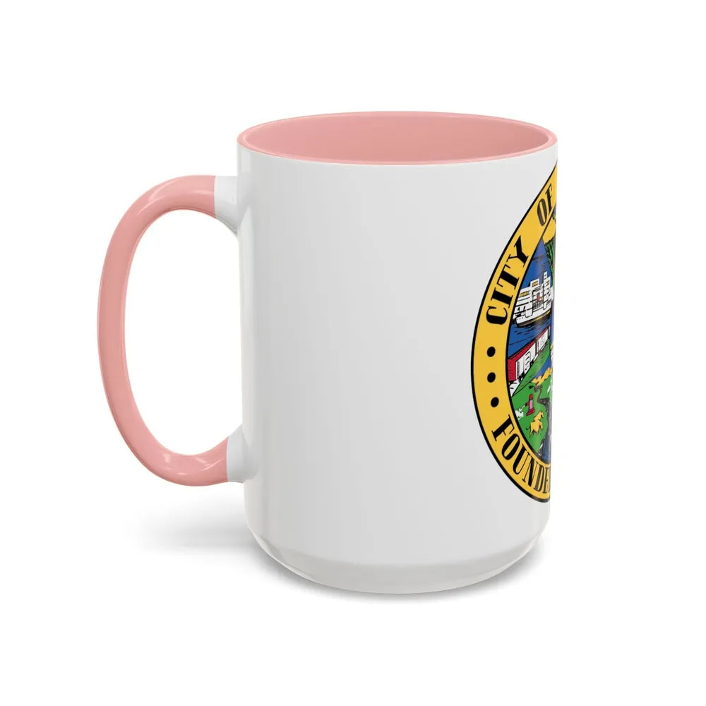 Seal of Sacramento California - Accent Coffee Mug-Go Mug Yourself