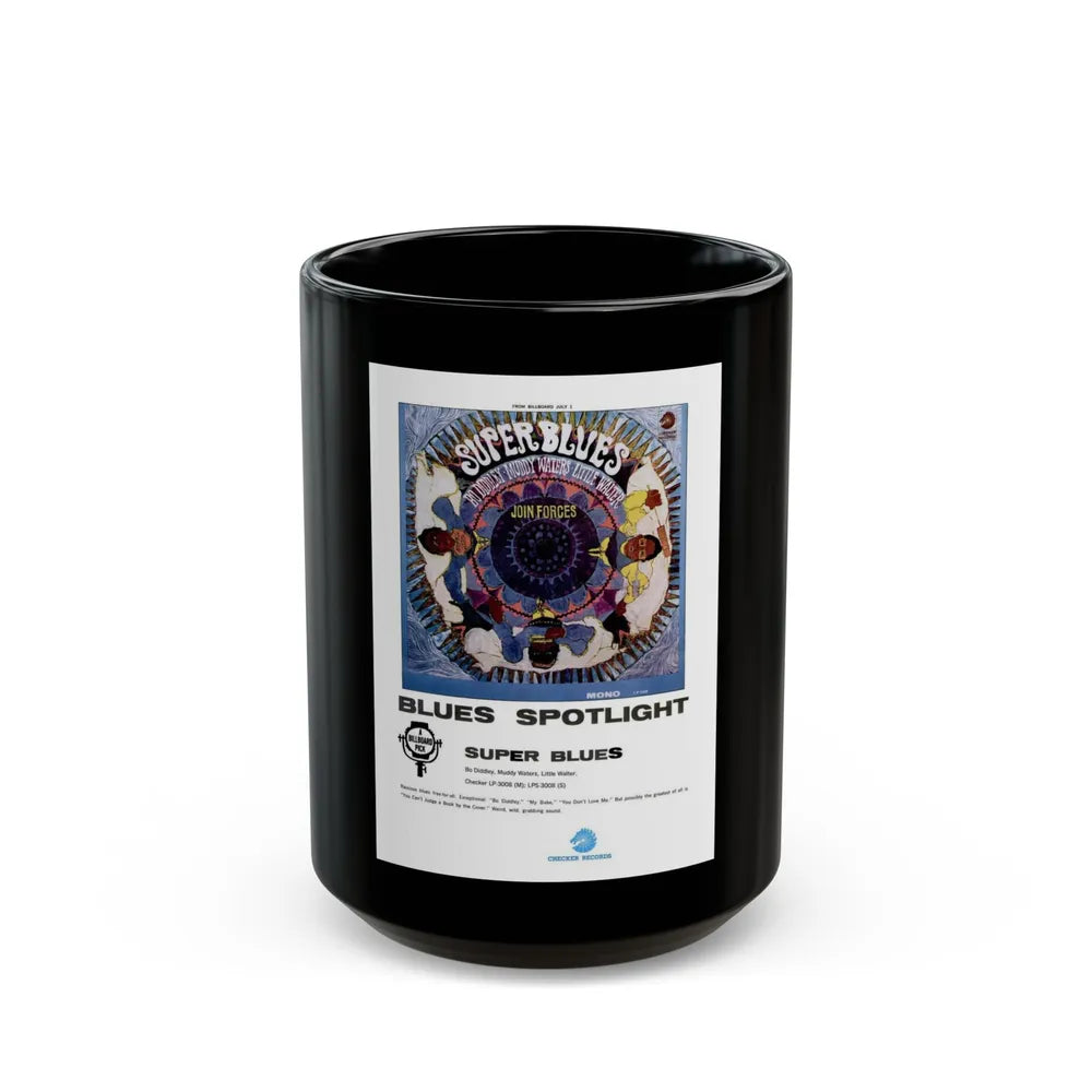 Super Blues 1967 (Music Poster) Black Coffee Mug-15oz-Go Mug Yourself