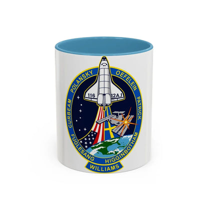 STS 116 (NASA) Accent Coffee Mug-11oz-Light Blue-Go Mug Yourself