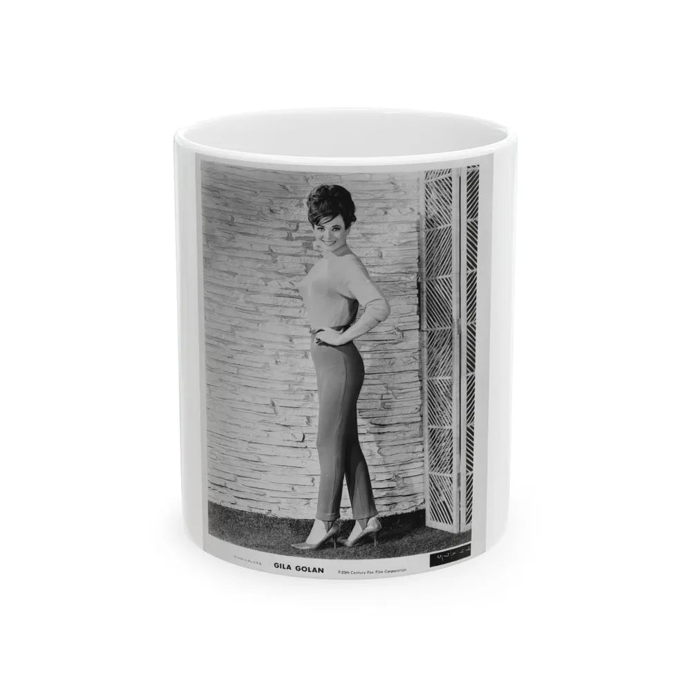 Gila Golan #39 (Vintage Female Icon) White Coffee Mug-11oz-Go Mug Yourself