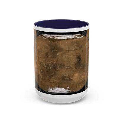 Space - MARS (2001) (Map) Accent Coffee Mug-15oz-Navy-Go Mug Yourself