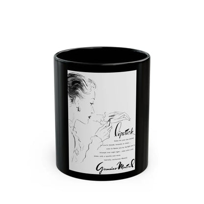 Germaine Monteil, 1946 - Black Coffee Mug-11oz-Go Mug Yourself