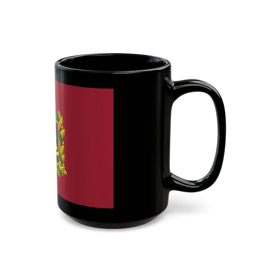 Flag of Bryansk Oblast Russia - Black Coffee Mug-Go Mug Yourself