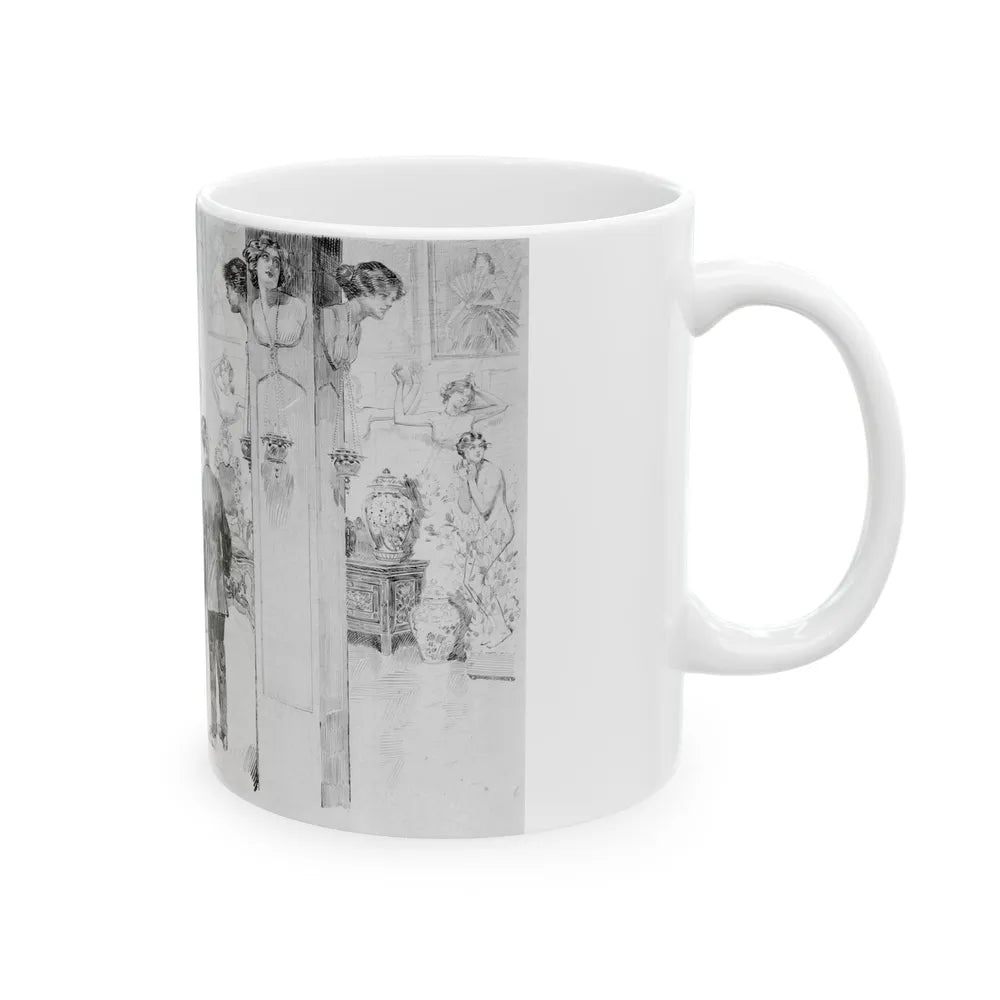 Hall of Beauties - White Coffee Mug-Go Mug Yourself