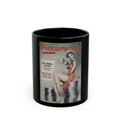 Barbara Lang #32 - Mag. Cover (Vintage Female Icon) Black Coffee Mug-11oz-Go Mug Yourself