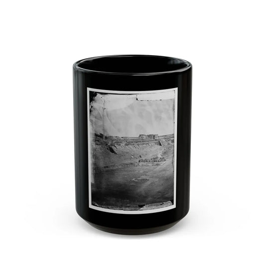 Fort Pulaski, Ga. Interior View Of Rear Parapet (U.S. Civil War) Black Coffee Mug-15oz-Go Mug Yourself