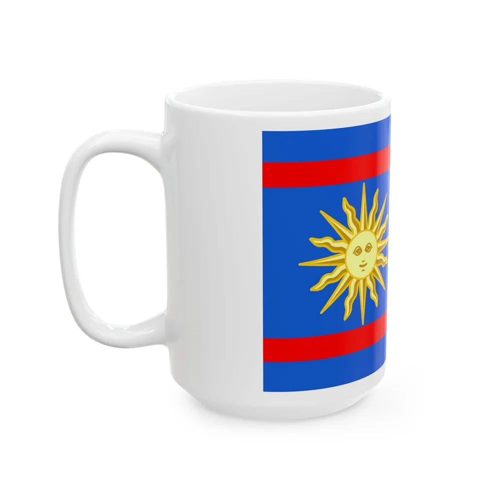 Flag of Vinnytsia Oblast Ukraine - White Coffee Mug-Go Mug Yourself