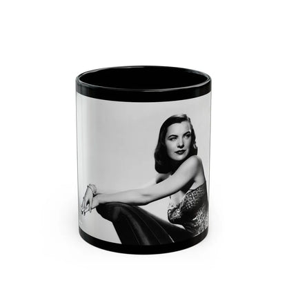 Ella Raines #130 (Vintage Female Icon) Black Coffee Mug-11oz-Go Mug Yourself