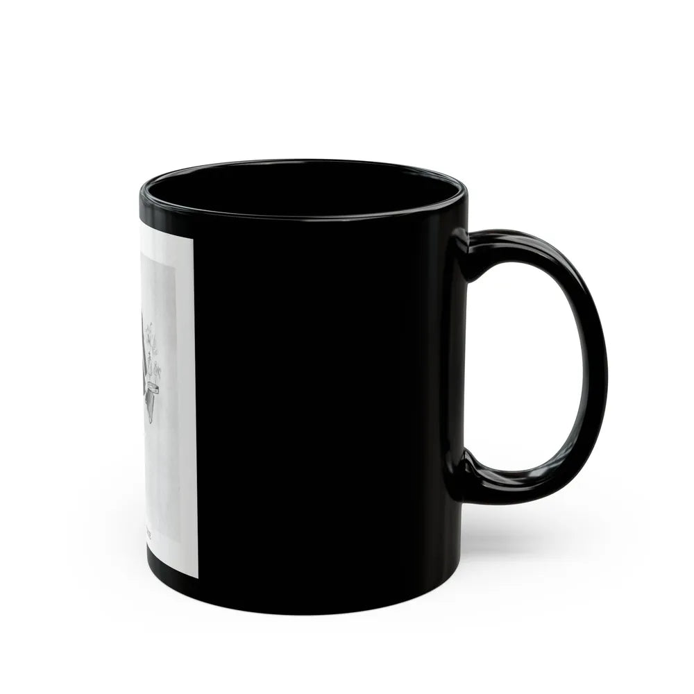 From the Jaye Oliver Archives, Jeanne Lafaurie, 1945 - Black Coffee Mug-Go Mug Yourself