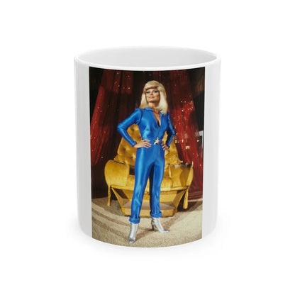 Loni Anderson #63 (Vintage Female Icon) White Coffee Mug-11oz-Go Mug Yourself