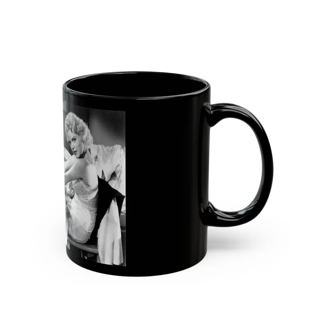 Barbara Lang #33 (Vintage Female Icon) Black Coffee Mug-Go Mug Yourself