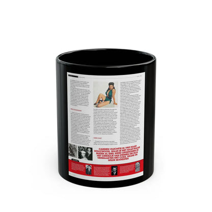 Jeanne Carmen #225 - German Mag. Layout (Vintage Female Icon) Black Coffee Mug-11oz-Go Mug Yourself