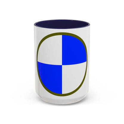 IV Corps (U.S. Army) Accent Coffee Mug-15oz-Navy-Go Mug Yourself