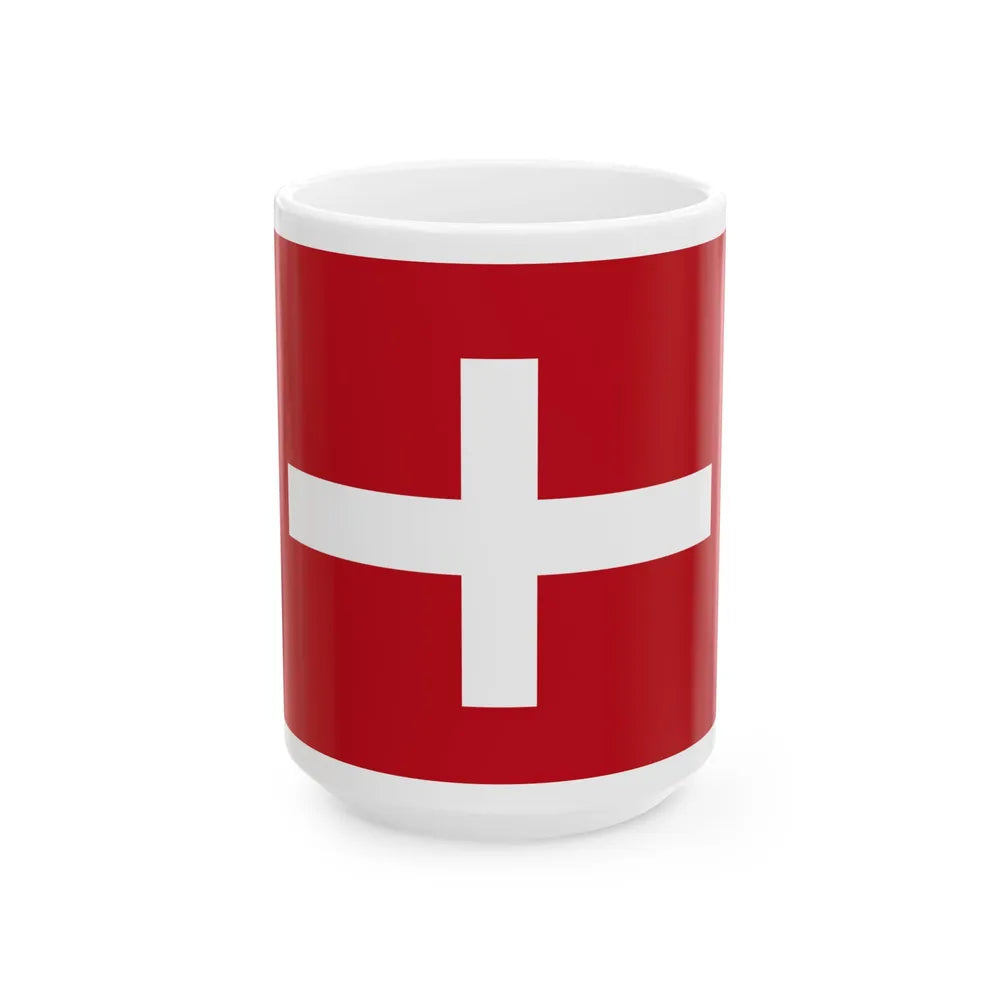 Flag of Republic of Noli Italy - White Coffee Mug-15oz-Go Mug Yourself