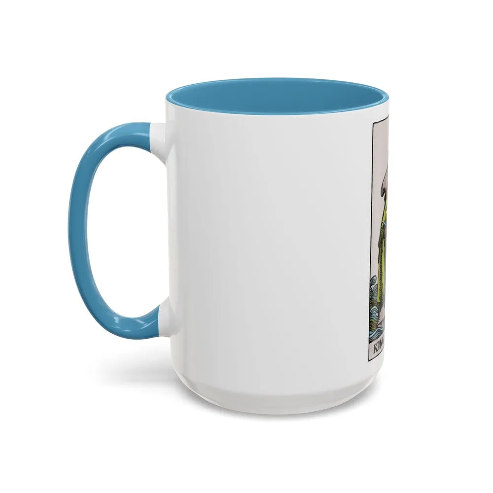 The King of Cups (Tarot Card) Accent Coffee Mug-Go Mug Yourself